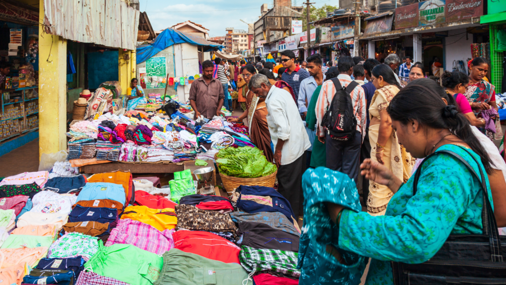 Market stalls